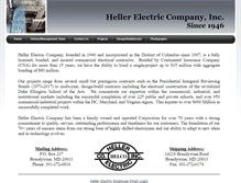 Tablet Screenshot of hellerelectric.com